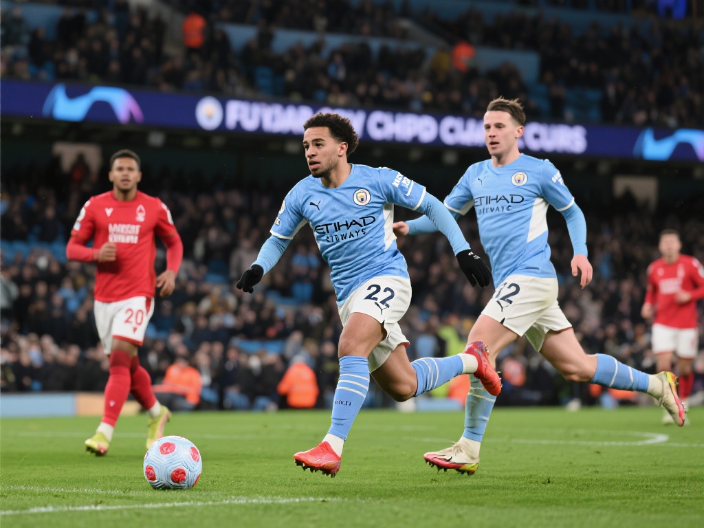 曼城2-0森林晋级足总杯决赛，里科-刘易斯闪耀森林憾失良机