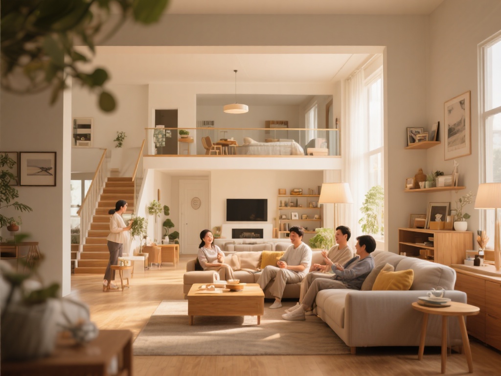 首先你点有这么大个家，幸福生活从此启航